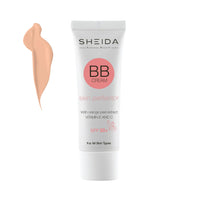 SHEIDA BB Creme, Tinted Day Cream with SPF 30+, 24h Moisture and Skin Optimiser for an Even Complexion, Enriched with Vitamin E & C. Multifunctional Care with Sun Protection (Extra Light, One Size)