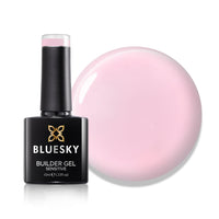 BLUESKY Bluesky All in One Fast & Easy Builder Gel Sensitive 10ml, Pink Clouds - Pale Pink, Nail Strengthener and Extender for Sensitive Nails, Requires Curing Under LED UV Nail Lamp