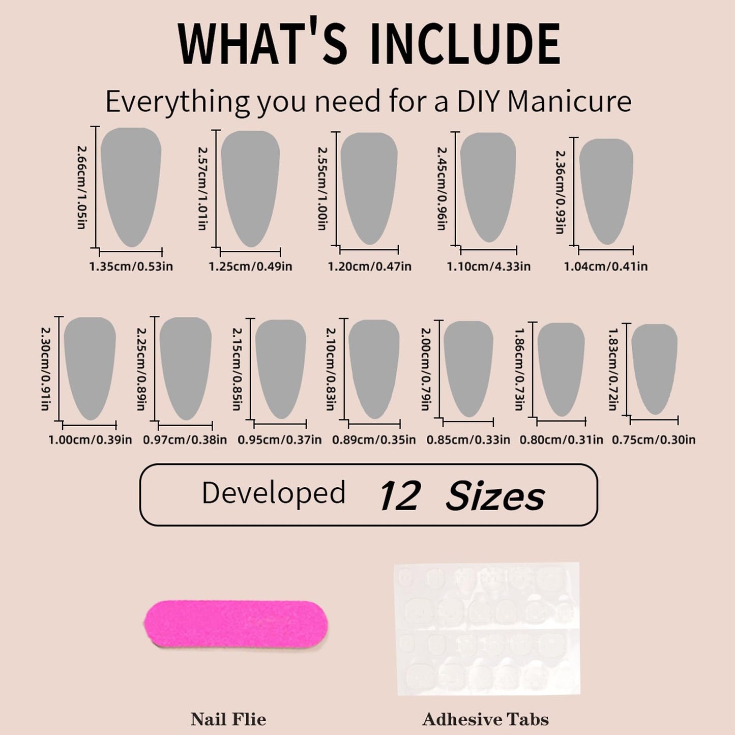 HERBINSOLS Gradient White Pink Ombre False Nails - 24Pcs Press on Nails Medium Almond - Full Cover French Almond Fake Nails with Glue - Glossy Acrylic Stick on Nail for Women Girls Nail Art DIY