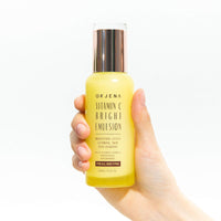 ORJENA Vitamin C Bright Emulsion - Facial Lotion - Brightening Effect, Glowing Skin, Anti-Oxidant - Multi Vitamin Complex, Pantheonol, Niacinamide - for All Skin Types, 100ml Net Wt