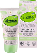 Alverde Natural Cosmetics Beauty & Fruity Day Cream - Matte Care Cream with Organic Lime and Organic Apple, 50 ml