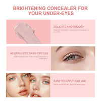 Under Eye Brightener - Instant Anti-Age Eraser Concealer | Colour-Correcting Eye Primer for Dark Circles & Blemishes | Korean Makeup for a Flawless, Bright Look | Quick, Natural Results