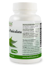 Health Leads ...Working With Nature Andrographis Paniculata 570mg x 90 Capsules