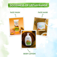 Mamaearth Ubtan Natural Face Wash for Dry Skin with Turmeric & Saffron for Tan removal and Skin brightning 100 ml - SLS & Paraben Free