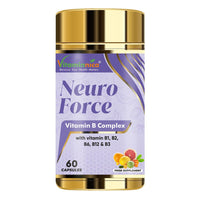 Vitaminnica Because your Health Matters Vitaminnica Neuro Force | Vitamin B-Complex B1, B2, B3, B6, B12 | Energy Levels & Metabolism | 60 Capsules