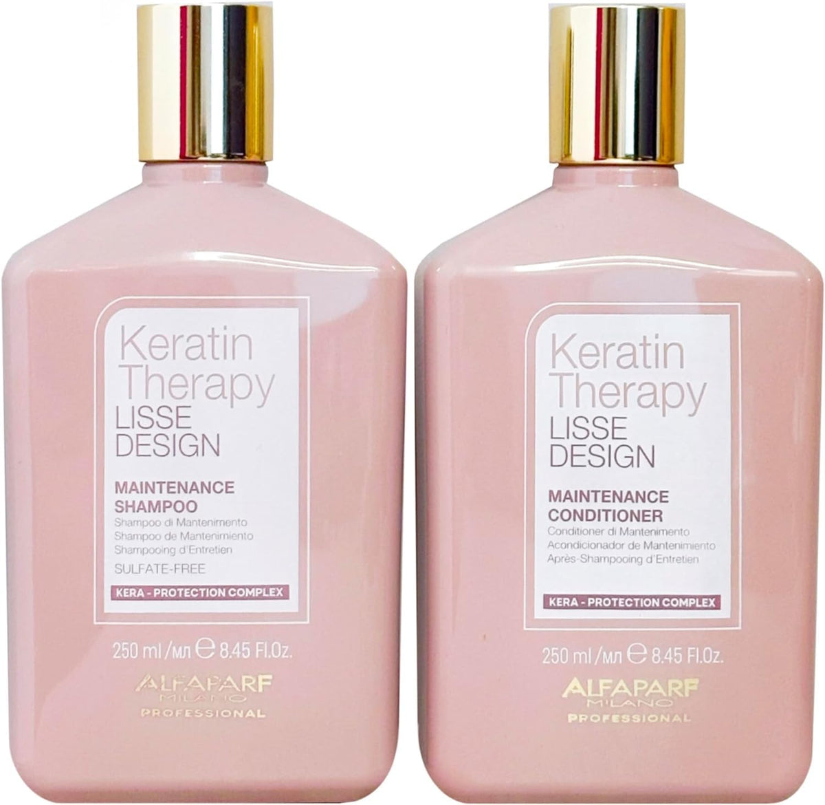ALFAPARF MILANO AlfaParf Lisse Design Keratin Shampoo & Conditioner Duo 250ml