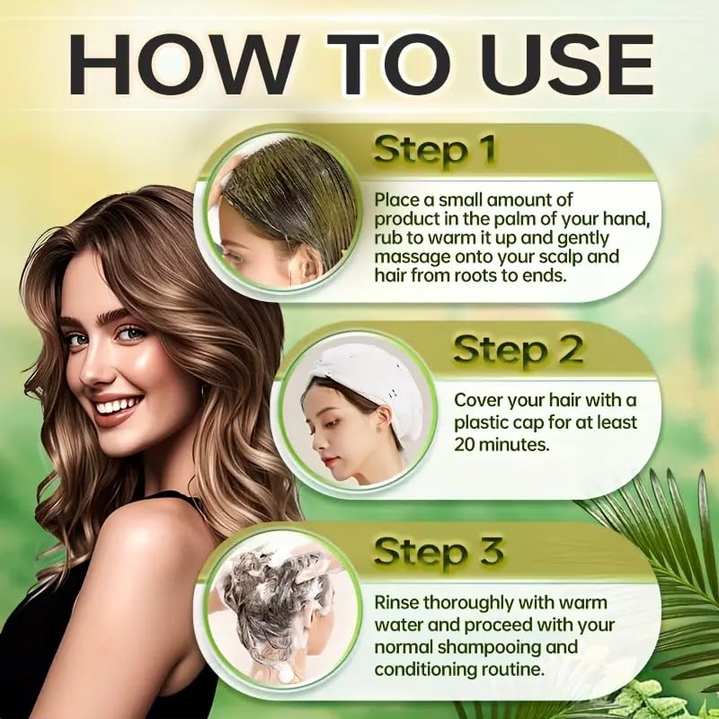 Lustrabelle Batana Oil for Hair Growth - For Scalp And Hair Care, Palm Oil Enriched, Plant Extracts, Scalp And Hair Care Product, Repairs Damaged Hair, Prevents Loss & Enhances Thickness - 156.6ml/5.3 fl oz