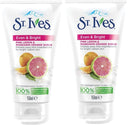Unilever St. Ives Even & Bright Pink Lemon & Orange Scrub, 150ml 2 Pack
