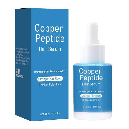 Copper Peptide Hair Serum Growth for Women & Men, Hair Serum for Hair Growth with Castor Oil, Reduces Hair Loss, Promotes Hair Regrowth, Repair Damaged Hair, Hair Oil for Dry Damaged Hair