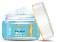 Hydra Care Coconut and Aloe Moisturizing Light Cream for Dry and Dehydrated Skin Bielenda