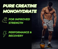 PROFUEL Creatine, L-Carnitine & Cordyceps Powder - 240g - Increase Strength & Performance - Gym Supplement for Men & Women