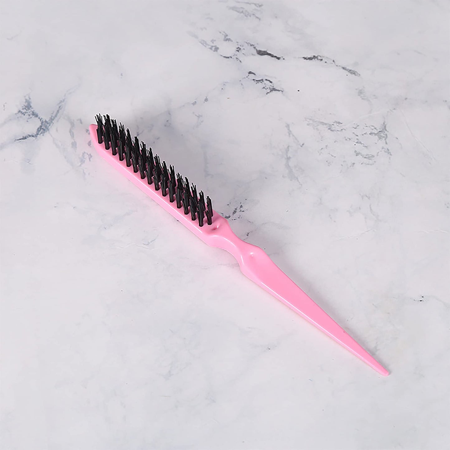 IRYNA 1 Pack Back Combing Brush Slick Back Hair Brush Three Row Nylon Teasing Brushes Backcomber Brush Smoothing Hair Brush for Home Beauty Salon