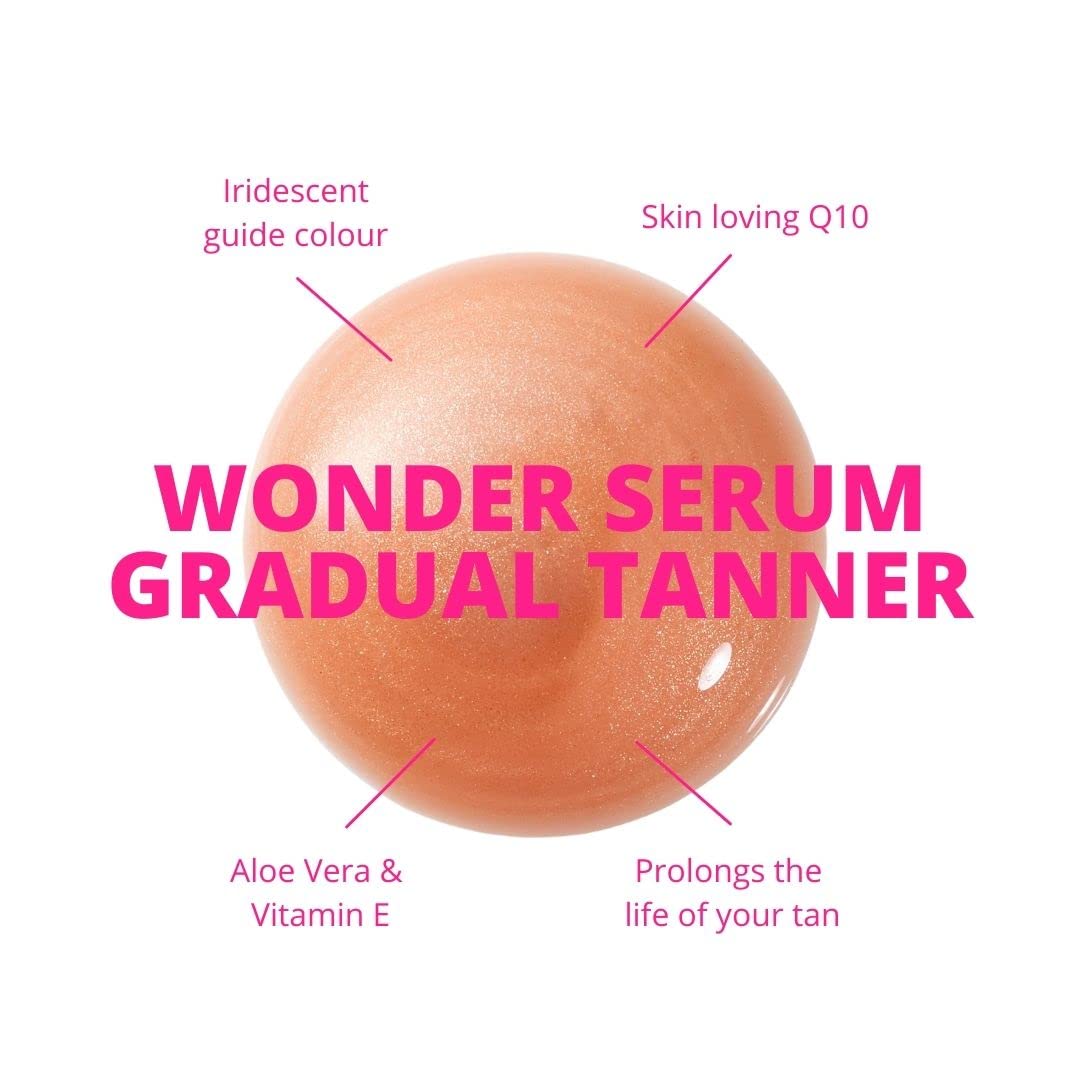Skinny Tan Tan & Tone Wonder Serum - Streak Free Gradual Fake Tan, Buildable Fake Tan with Youth Boosting Q10 & Vitamin E, Vegan & Cruelty Free Skincare - 200ml