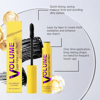 Bubble M-ascara,Colossal Bubble M-ascara,Waterproof Mascara,Lengthening & Volumizing Black Mascara,Non-Caking Formula,Lasting Eye Makeup.Create Natural Curls and Charming Eyelashes Effect