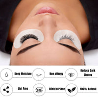 HYX 50 Pairs Under Eye Gel Pads, Lint Free Skin Friendly Under Eye Patches Lash Pads for Eyelash Extension Treatment