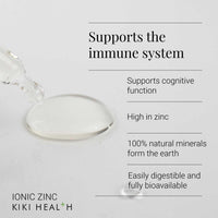 KIKI HEALTH KIKI Health Ionic Zinc Liquid Concentrate | Purely Natural Premium Organic Zinc Supplement | 10mg/Serving, 100% RI | Immune System Booster | Easy to Use & Mineral Drops | Vegan - 50ml