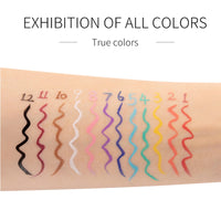 RenhuangFuxi Coloured Eyeliner, Royal-Blue Eyeliner, Waterproof Liquid Eyeliner All Day Long-Lasting Eye Liners, Highly-Pigmented Colourful Eyeliner for Eye Makeup, Black, White(Only Royal-Blue)