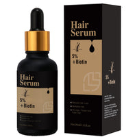 5% + Biotin Hair Serum, 5% Hair Growth Serum For Men And Hair Regrowth Treatment For Stronger Thicker Longer Hair Help to Stop Thinning and Loss Hair 60 ML