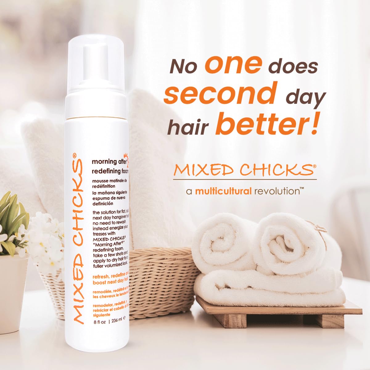 Mixed Chicks Morning After Redefining Foam, 8 fl.oz