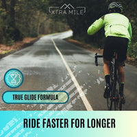 Xtra Mile Comfort Pro Chamois Cream - Premium Anti-Chafe & Antibacterial Solution for Ultimate Cycling Comfort for Men and Women. Natural ingredients. Vegan.