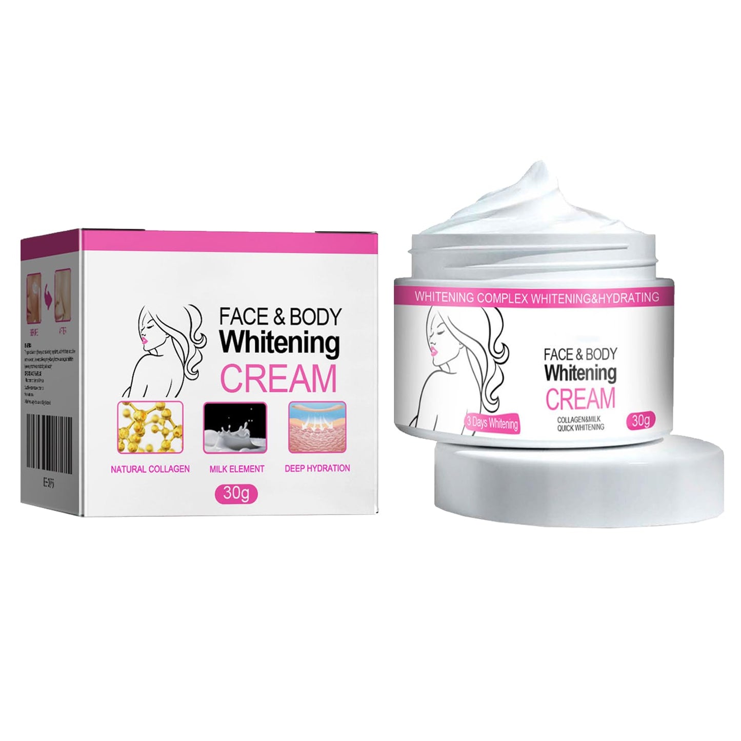 KOAHDE Lightening Cream for Dark Skin,Skin Whitening Cream,Face And Body Whitening Cream,Skin Brightener Cream Moisturiser Body,Cream Bleaches & Brightens The Underarm,Skin Lightening Cream