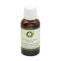 R V Essential Pure Fenugreek (Methi) Carrier Oil 30ml (1.01oz)- Trigonella Foenumgraecum (100% Pure and Natural Cold Pressed)