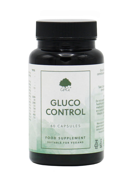 Gluco Control | Multivitamin | Contains Chromium which Contributes to Normal Blood Glucose Levels | 60 Vegan Capsules | G&G Vitamins