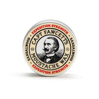 CAPTAIN FAWCETT Captain Fawcett Expedition Strength Moustache Wax 15ml – Extra Firm Hold Moustache Wax for Men – Classic Sandalwood Scented Styling Wax for Long-Lasting Shape & Definition