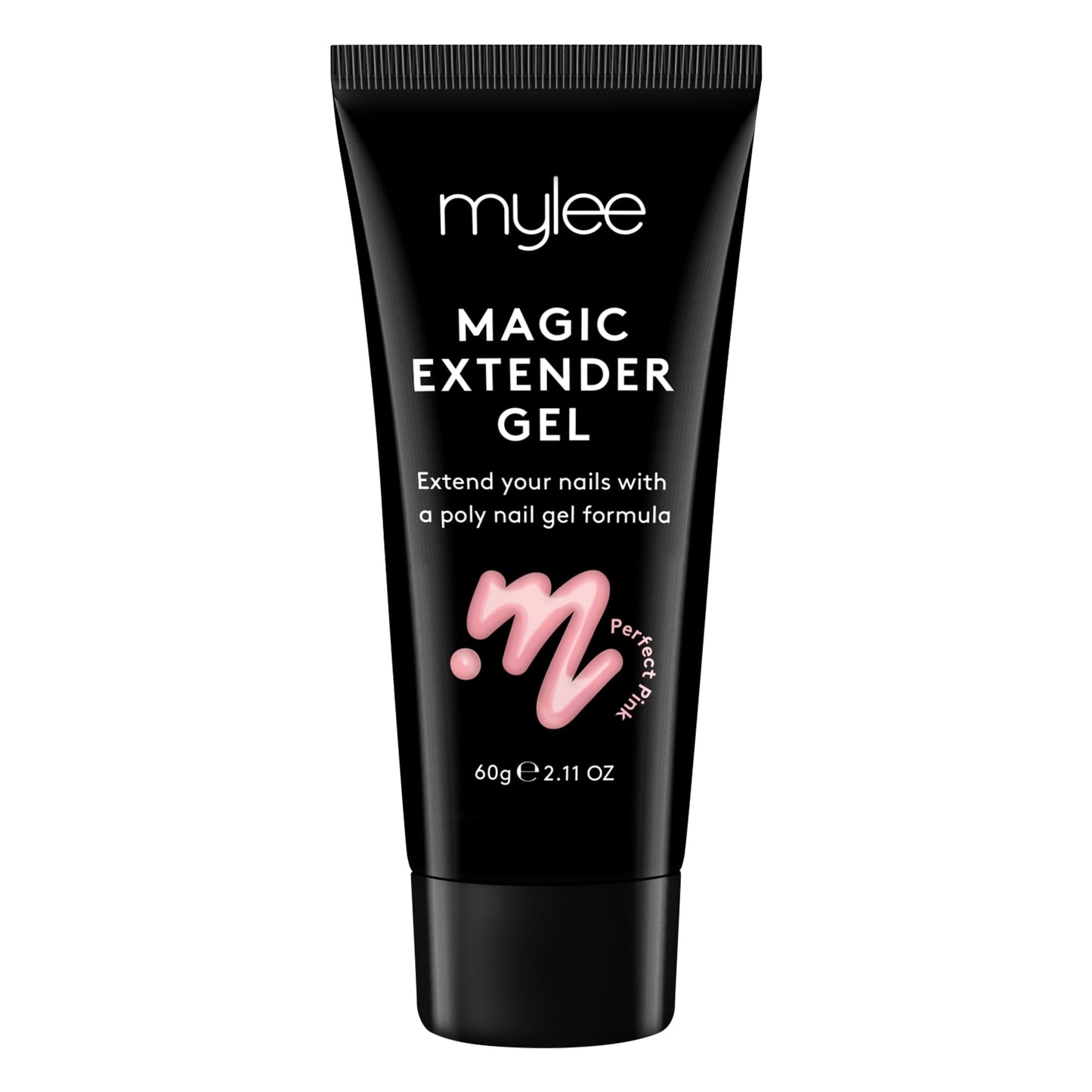 MYGEL by Mylee Magic Extender Gel – Long Lasting Wear, Natural Look, Nail Extension Gel, for Beginners & Salon Professionals, Acrylic Nail Thickening Builder Gel, Nail Art - 60 Gram Tub (Perfect Pink)