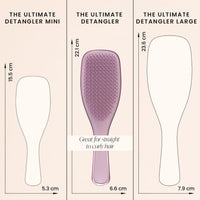 Tangle Teezer The Ultimate Detangler Chrome Hairbrush | For Wet & Dry Hair | Detangles All Hair Types | Reduces Breakage, Eliminates Knots | Two-Tiered Teeth & Comfortable Handle | Mauve Copper