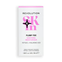 Revolution Skincare London Revolution Skin, Plump-Tide Peptide & Hyaluronic Acid Soothing Moisturiser, Calming Face Cream, Vegan & Cruelty-Free, 50ml