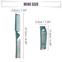 VOCOSTE Folding Hair Comb, Travel Portable Folding Mini Hair Comb, Green