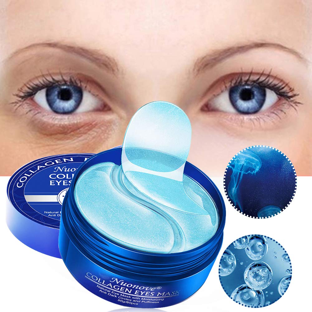 Nuonove Under Eye Mask, Collagen Eye Mask, Under Eye Patches, Eye Pads, Anti Aging Eye Patches with Collagen, For Brightens & Reducing Wrinkles, Dark Circles, Eye Bags and Puffiness/30 Pairs
