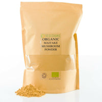 vegishake Organic Maitake Mushroom Powder Fruiting Body Grifola frondosa Polysaccharides Vegan (500g)