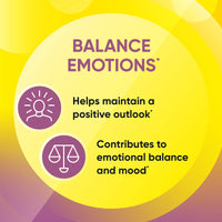 Rescue Balance and Positivity Capsules (30 Day Supply) Saffron, B5 B12 Vitamins, Flower Essences, Vegan Mood Enhancer Capsules for Emotional Balance and Busy Days