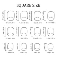 EONFAVE Short Square White False Nails - Glossy Pure Color Collection Press on Nails - 24Pcs Full Cover Acrylic Stick on Nails for Women and Girls