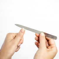 remos professional body care REMOS Diamond Nail File 15cm with Rough and fine Diamond Coating Stainless Steel