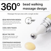 Ruojiar 2PCS Snail Peptide Energetic Eye Roll,Dark Circles Under Eye Treatment Women,Hydrating Snail Peptide Eye Cream,Eye Cream Anti-Aging,Under Eye Cream for Dark Circles and Puffy Eyes,Firming Eye Cream