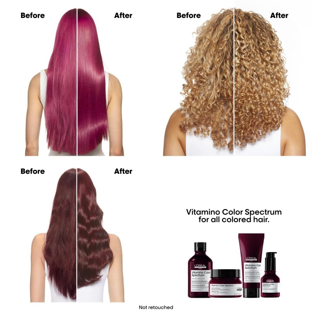 L'Oréal Professionnel Paris L'Oréal Professionnel Vitamino Color Spectrum Maske, Professionelle Haarmaske für strahlende Farbbrillanz, Glass Hair Effekt für intensive Geschmeidigkeit & Stärkung, 250ml