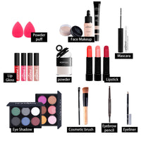 FantasyDay All-in-one Makeup Set Gift Surprise | Full Makeup Kit for Women Cosmetic Essential Starter Bundle Include Eyeshadow Palette Lipstick Blush Foundation Concealer Face Powder Lipgloss Brush