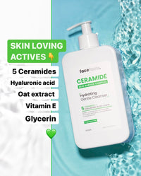 Face Facts Ceramide Skin Care Set – Eye Cream 15ml, Moisturising Gel 50ml, Repairing Serum 30ml, Hydrating Cleanser 200ml – Bundled by Smart Cutie