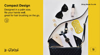 B recycled hair brush (40x230x42, yellow)