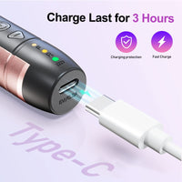 COSLUS Nail Drill Cordless Portable Electric Manicure and Pedicure Set, Professional Nail Files for Acrylic Gel Nails, 45 Nail Drill Kits, Cuticles Hard Skin, Adjustable Speed Rechargeable E File