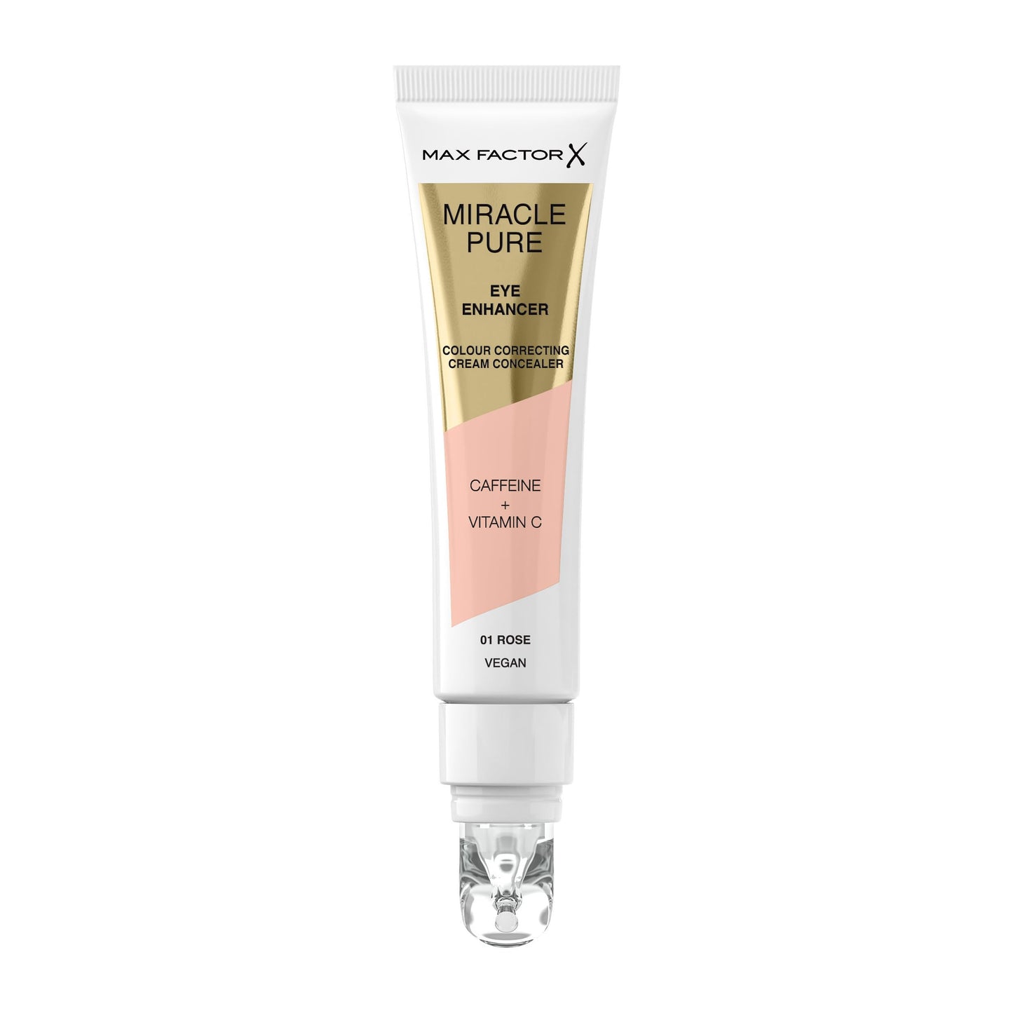 Max Factor Miracle Pure Eye Enhancer - Colour-Correcting Concealer - 01 - Rose, 10ml