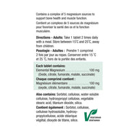 Jamieson Magnesium 100 mg, 100 Tablets