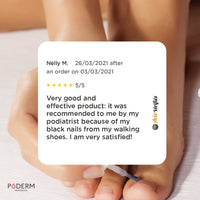 PODERM - BLACK AND INJURED NAILS 2-in-1 TREATMENT - BIO & VEGAN - Suitable for active people (football, hiking ...) - Professional foot/hand treatment - Quick & easy - Swiss Made
