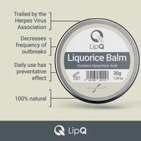 Skin Shop LipQ Liquorice Lip Balm 30g, Daily Care for Cold Sore-Prone Lips
