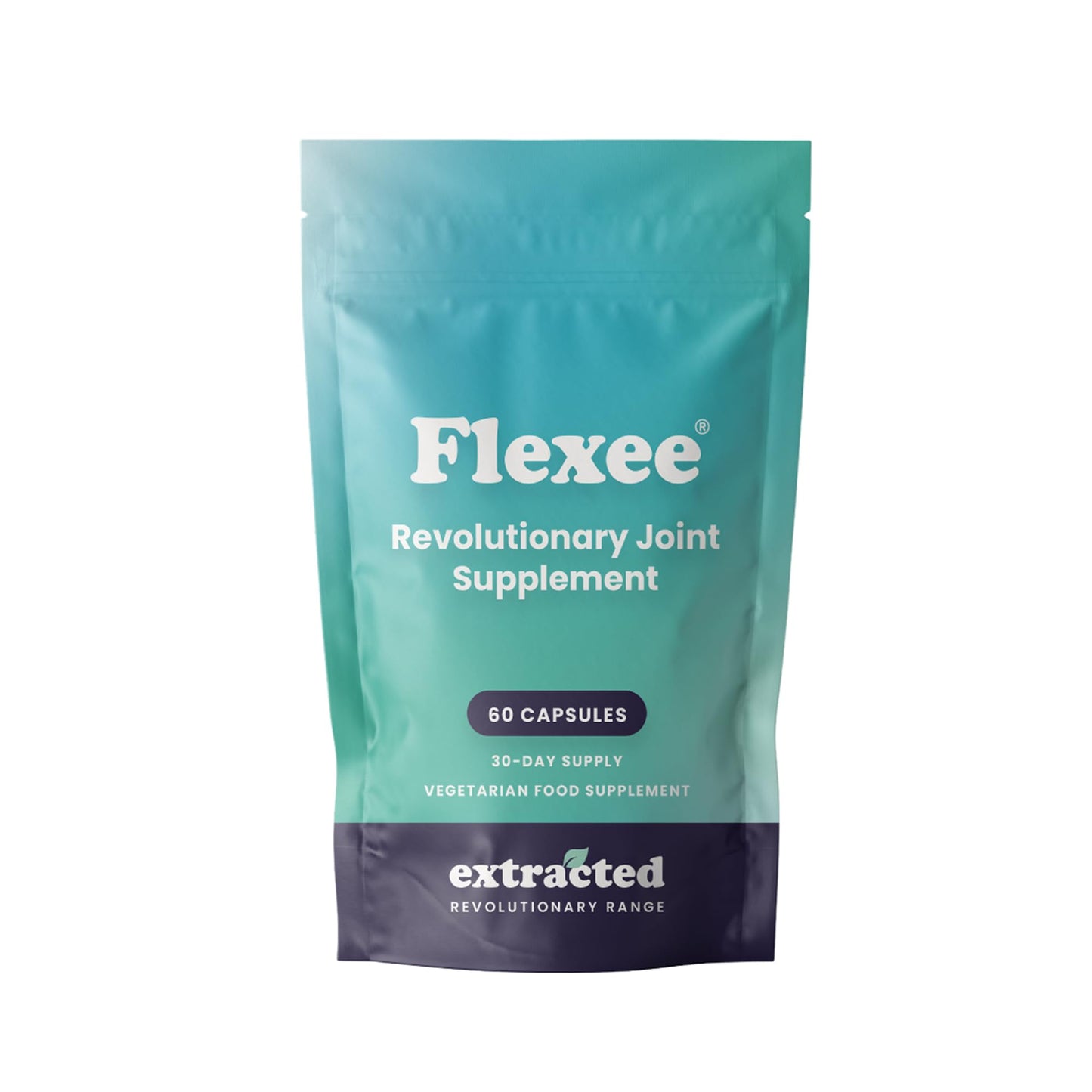 Extracted Flexee Joint Supplement - Advanced Formula with Eggshell Membrane, Glucosamine, MSM, Turmeric & Boswellia, 60 Capsules, Vegan, Supports Joint Health & Mobility