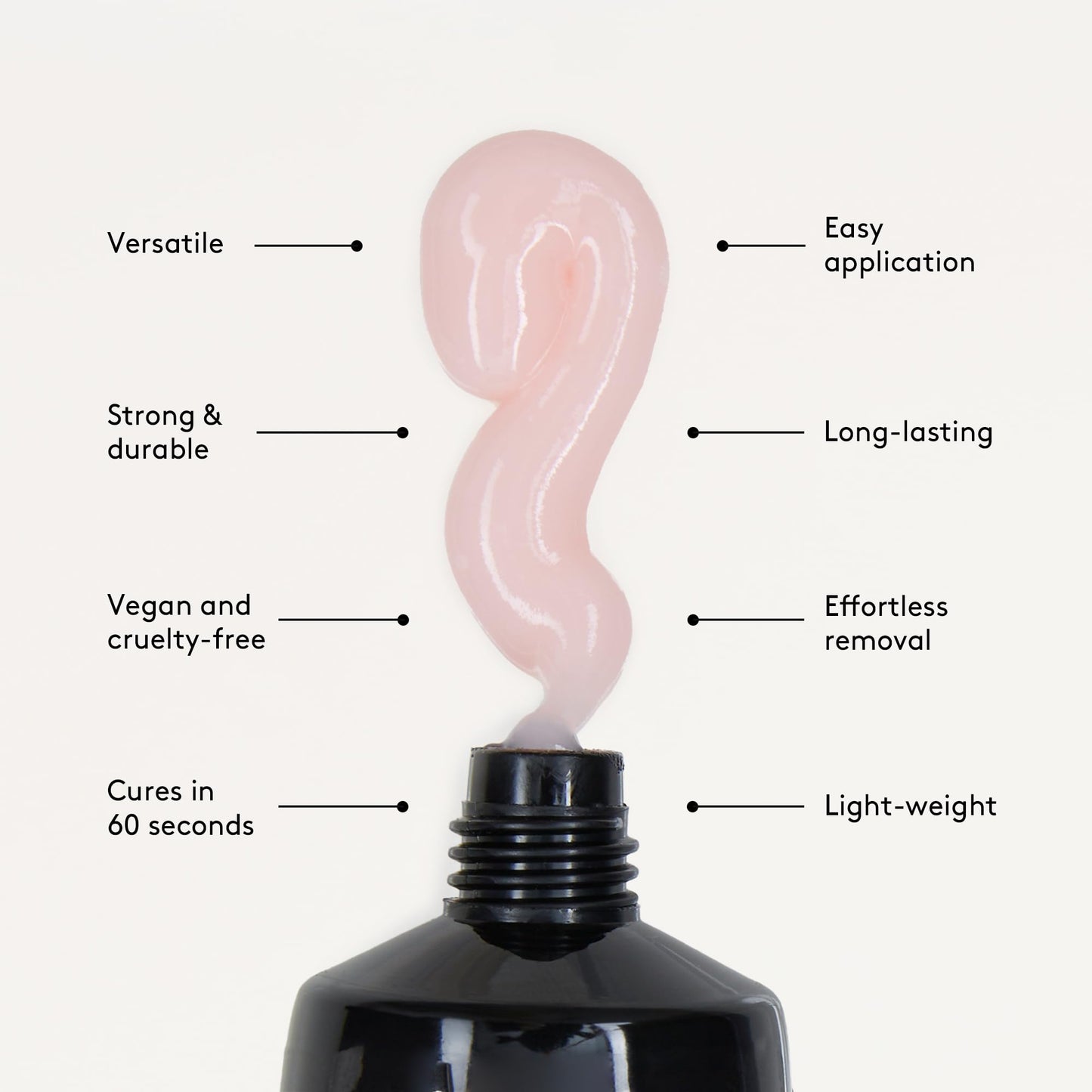 MYGEL by Mylee Magic Extender Gel – Long Lasting Wear, Natural Look, Nail Extension Gel, for Beginners & Salon Professionals, Acrylic Nail Thickening Builder Gel, Nail Art - 60 Gram Tub (Perfect Pink)