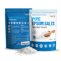 The Intelligent Health Magnesium Sulphate Bath Salts Soak, Muscle Magnesium Epsom Salts for Bathing and Foot Soaking for Women & Men - 450g Resealable Pouch